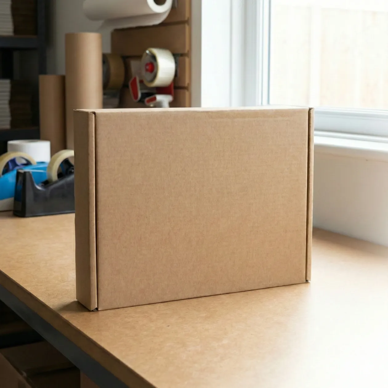 50Pcs 125mmX100mmX75mm Kraft Mailing Box - Image 3