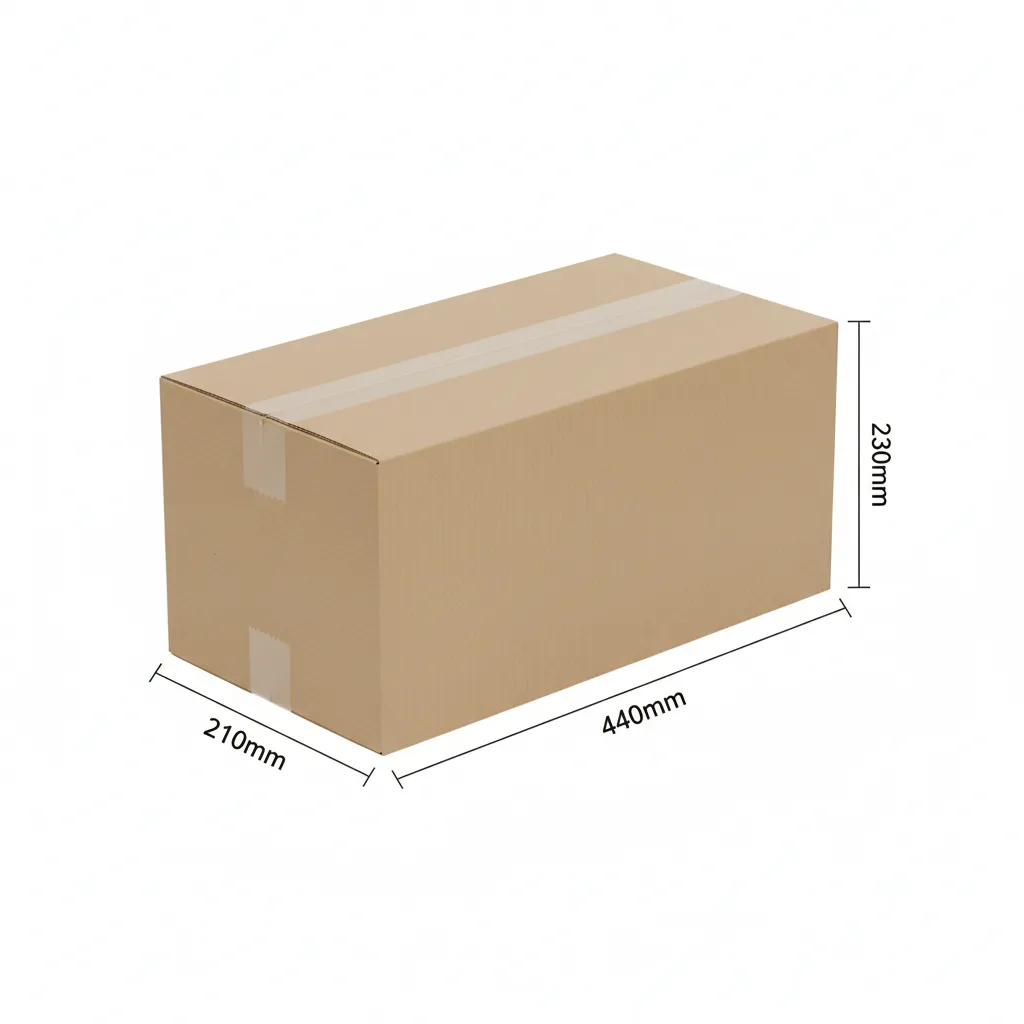 25Pcs 440mmX210mmX230mm Brown  Cardboard Boxes