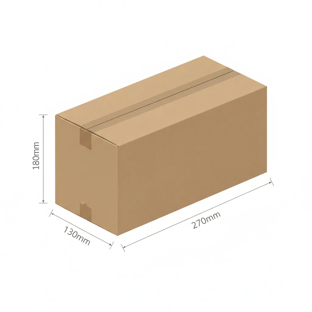 10Pcs 270mmX130mmX180mm Heavy Duty Double Wall Cardboard Boxes