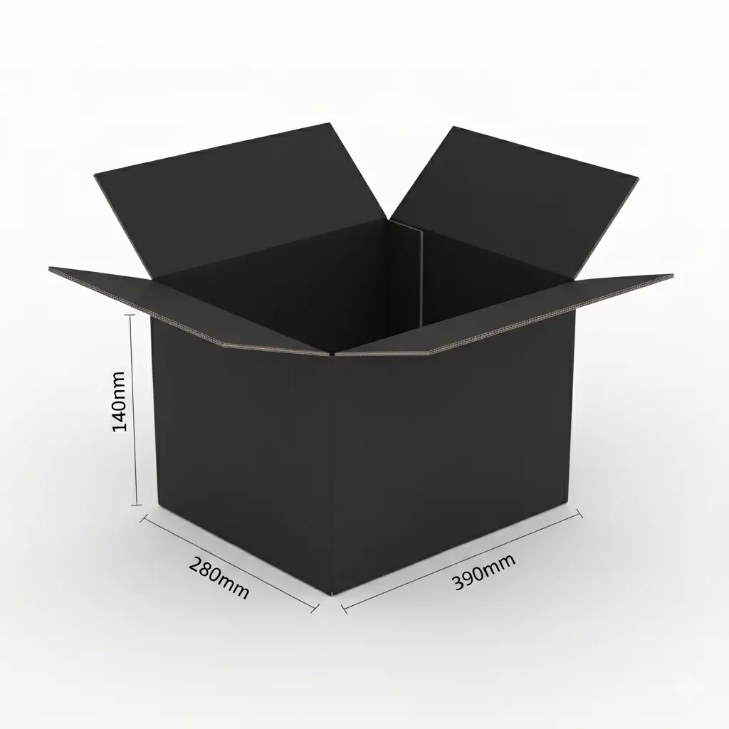 50Pcs 390mmX280mmX140mm Black Australia Post Mailing Box