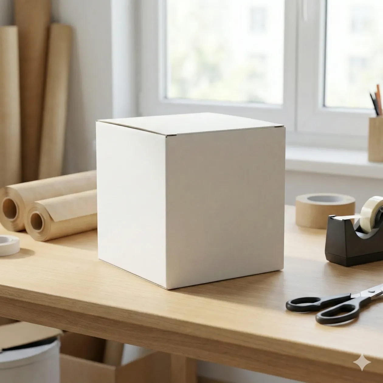 50Pcs 150mmX150mmX150mm White Cubical Box - Image 3