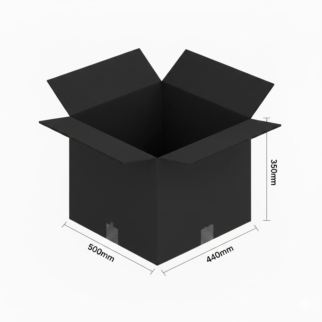 50Pcs 500mmX440mmX350mm Black Australia Post Mailing Box