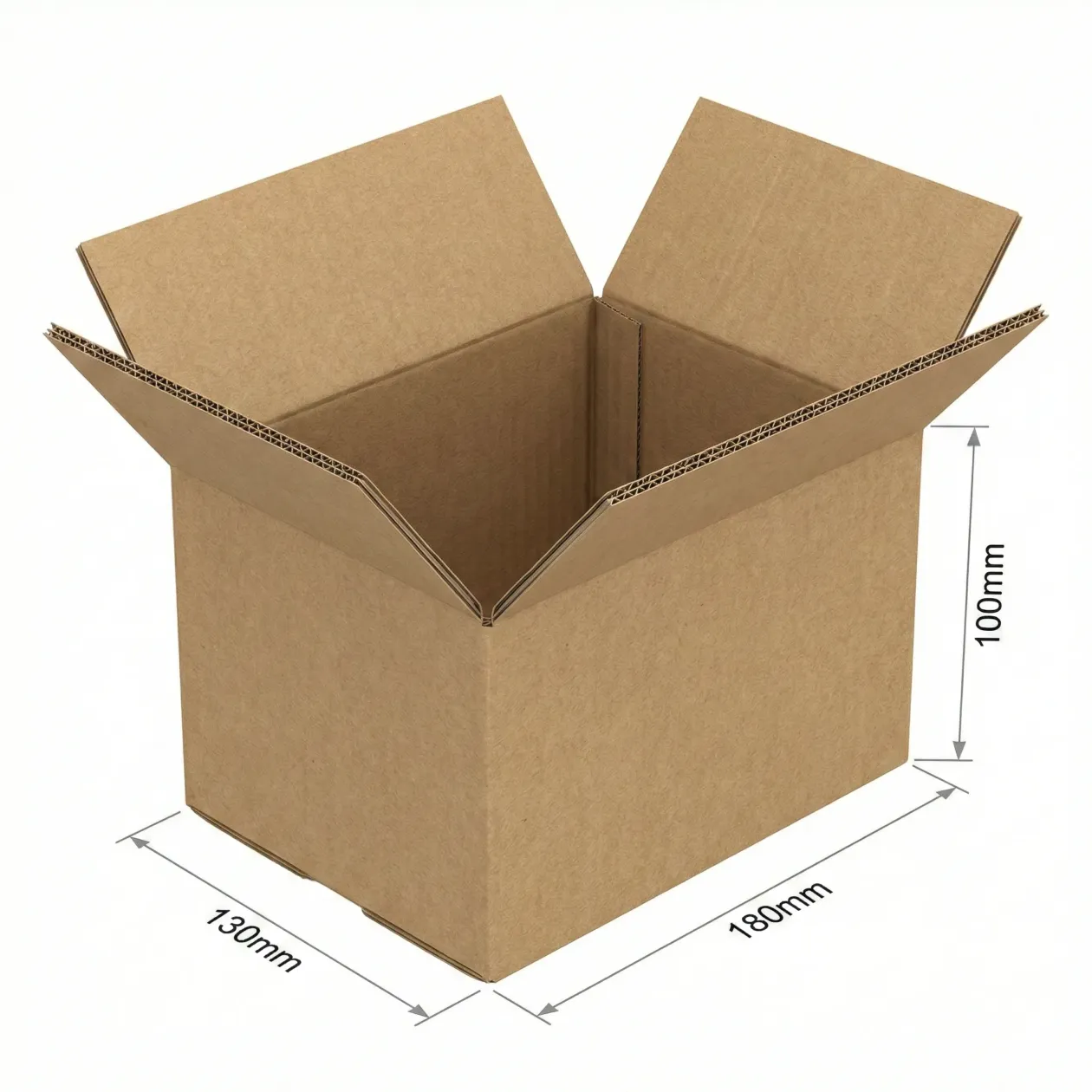 10Pcs 180mmX130mmX100mm Heavy Duty Double Wall Cardboard Boxes