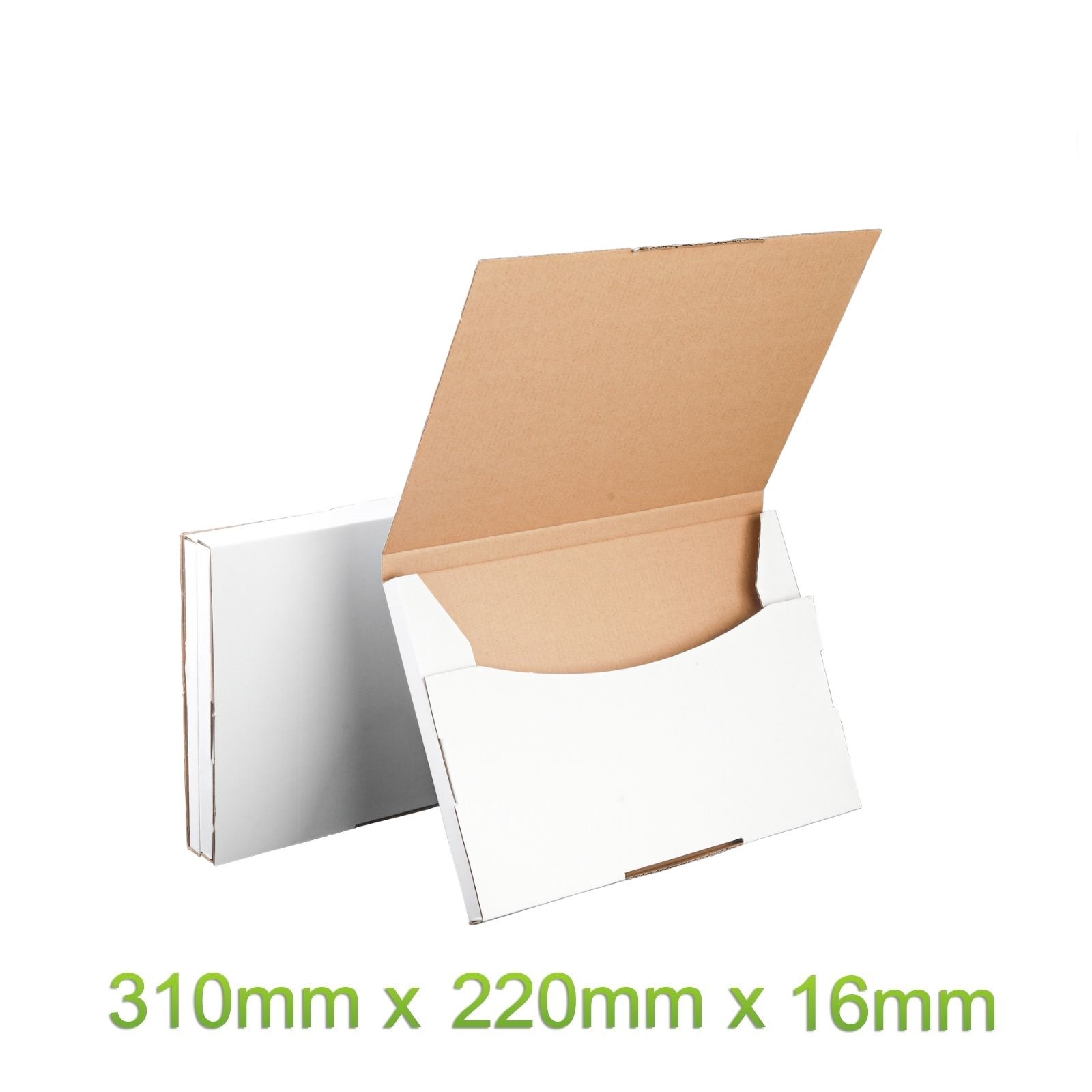 100X Mailing Box – Super Flat A4 310x220x16mm #04 Size Rigid Envelope Mailer