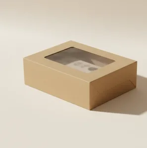 packaging box with clear window