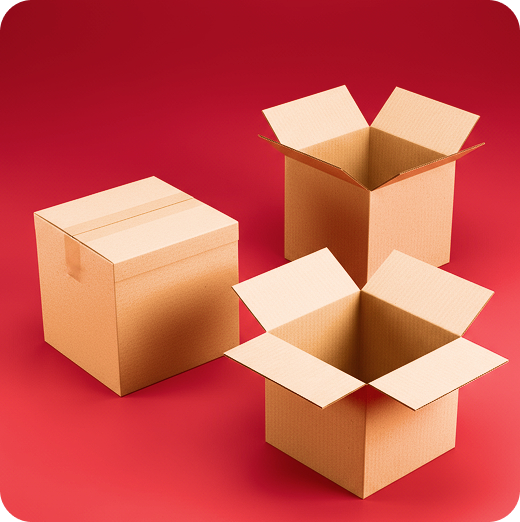 Cubical Cardboard Boxes