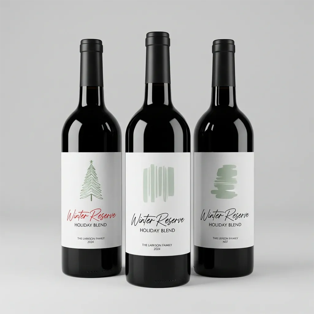 mini wine bottle stickers