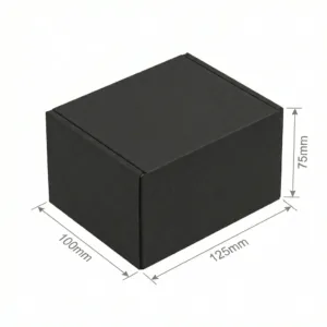 125x100x75mm - Black, Single Wall, 50/Piece