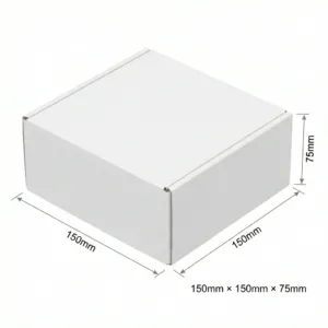 150x150x75mm - White, Single Wall, 50/Piece