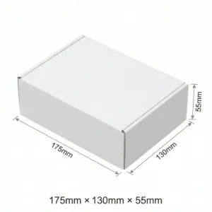 175x130x55mm - White, Single Wall, 50/Piece