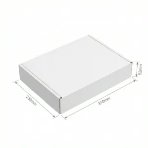 310x230x52mm - White, Single Wall, 50/Piece