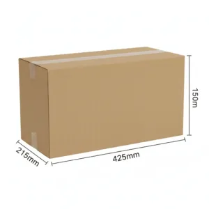 425x215x150mm - Kraft, Double Wall, 10/Piece