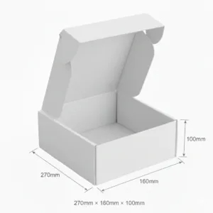 200x200x120mm (Copy) - White, Single Wall, 50/Piece