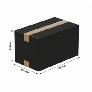 405x300x260mm Black Boxes