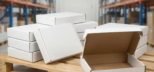 White Mailing Boxes