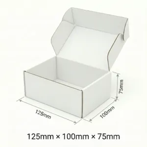 125x100x75 White Die Cut Boxes Australia
