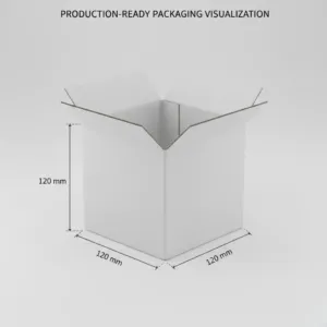 Cubical Boxes - Kraft, 50 Pcs/Carton, Single Wall, 120x120x120 mm