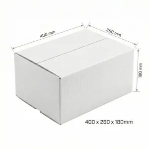 400x280x180 White RSC Boxes
