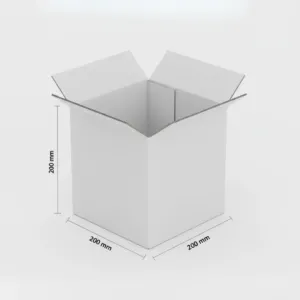 Cubical Boxes - Kraft, 50 Pcs/Carton, Single Wall, 200x200x200mm