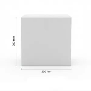 200x200x200mm White Cubical Boxes