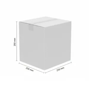 250x250x250mm White Cubical Box 50Pcs - White, 50Pcs, 250mm, 250mm, 250mm