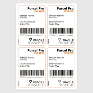 a4 address label