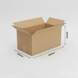 Moving Boxes - Kraft, 10 Pcs/pa, Double Wall, 650x320x150mm