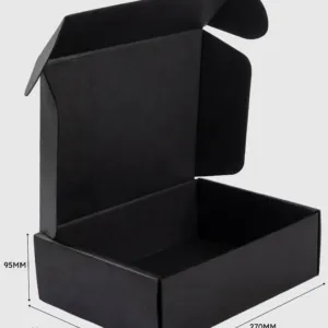 Black Die Cut Mailing Boxes 270x200x95mm
