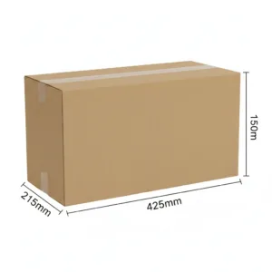 Heavy Duty Cardboard Boxes - Kraft, Double Wall, 425X215X150mm