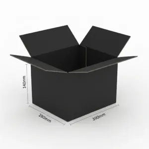 Australia Post Mailing Boxes - RSC, 390x280x140mm, Black, 50 Pcs/Carton, Single Wall