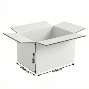 Australia Post Mailing Boxes - RSC, 405x300x260mm, White, 50 Pcs/Carton, Single Wall