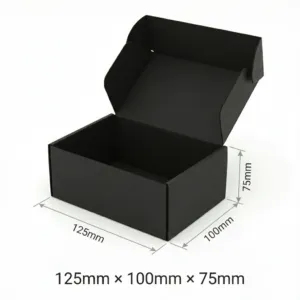125x100x75 Black Die Cut Boxes Australia