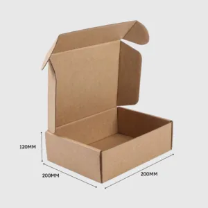 Kraft Die Cut Mailing Boxes 200x200x120mm