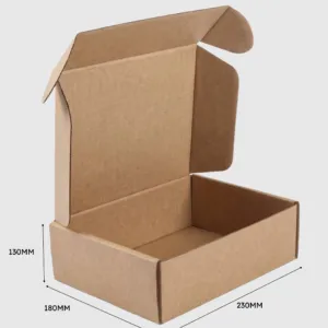 Kraft Die Cut Mailing Boxes 230x180x130mm