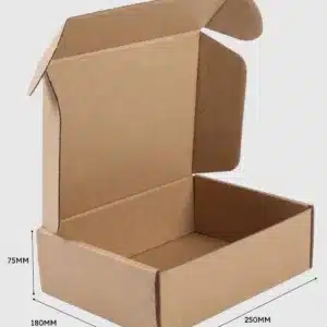 Kraft Die Cut Mailing Boxes 250x180x75mm