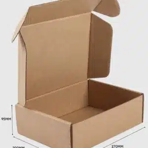 Kraft Die Cut Mailing Boxes 270x200x95mm