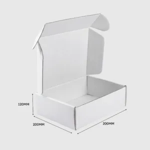 White Die Cut Mailing Boxes 200x200x120mm