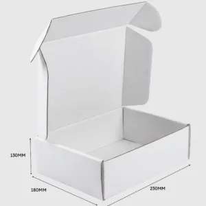 White Die Cut Mailing Boxes 230x180x130mm