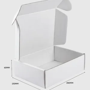 White Die Cut Mailing Boxes 240x150x60mm