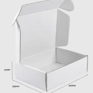 White Die Cut Mailing Boxes 240x150x60mm