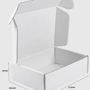 White Die Cut Mailing Boxes 270x200x95mm