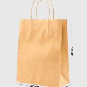 Shopping Bags - Kraft, 50 Pcs/Carton, 120