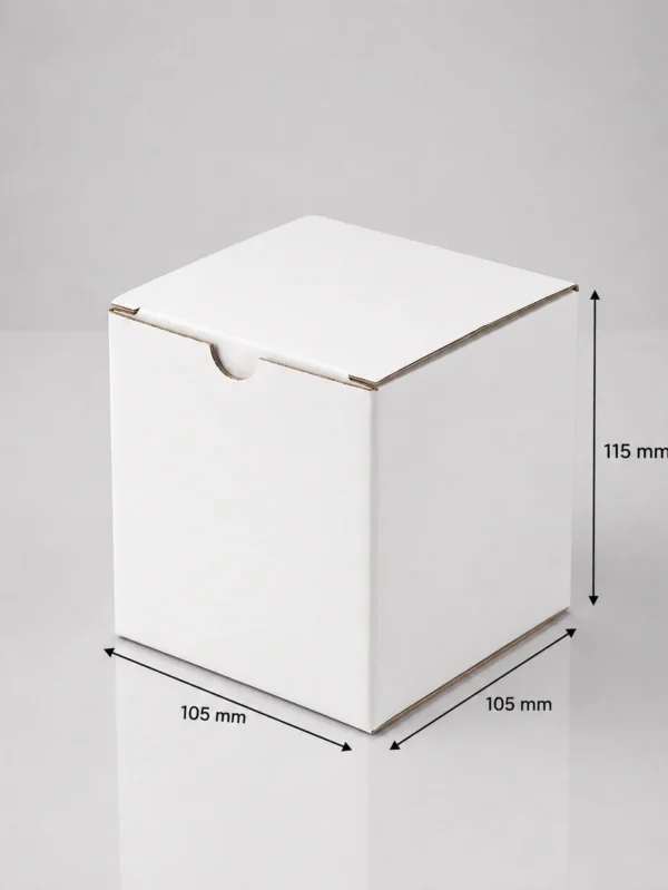 105mmX105mmX115mm White Candle Box