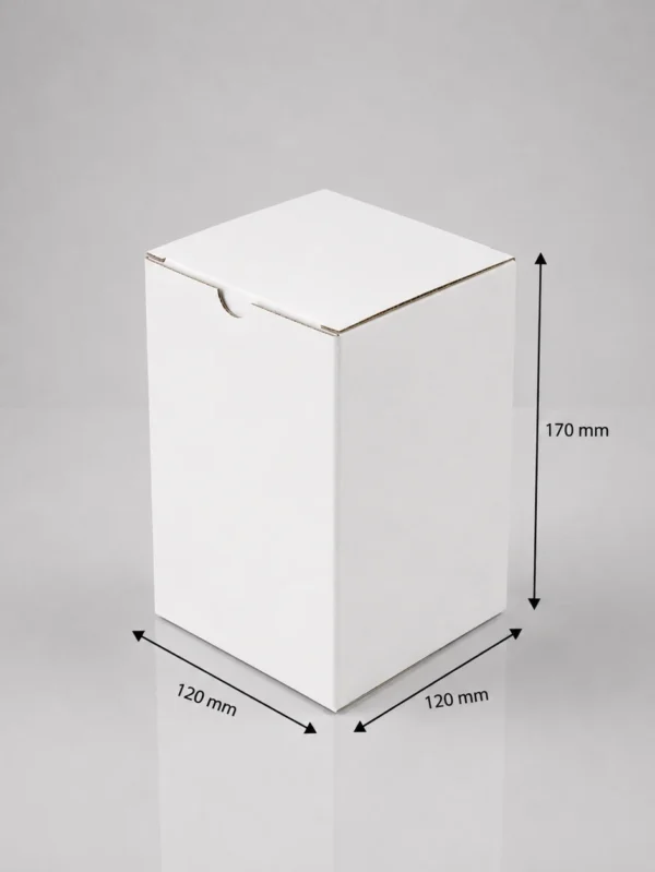 120mmX120mmX170mm White Candle Box