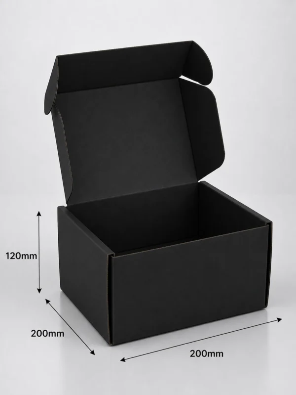 200x200x120mm black mailing box