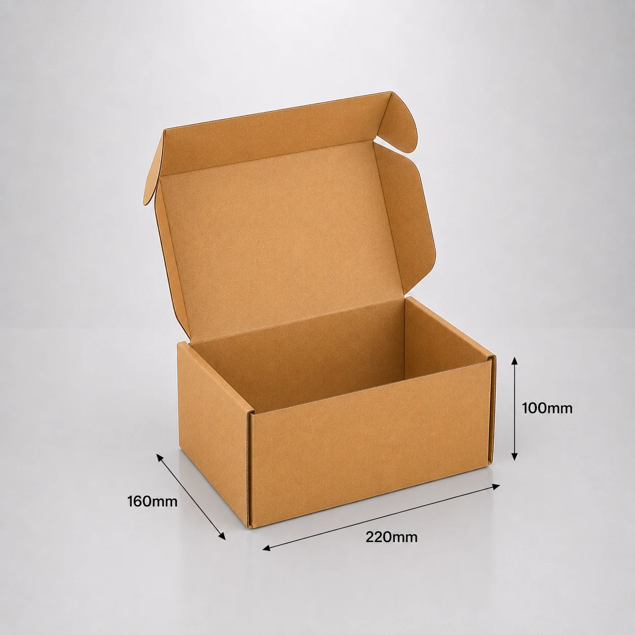 220×160×100mm Kraft Mailing Box