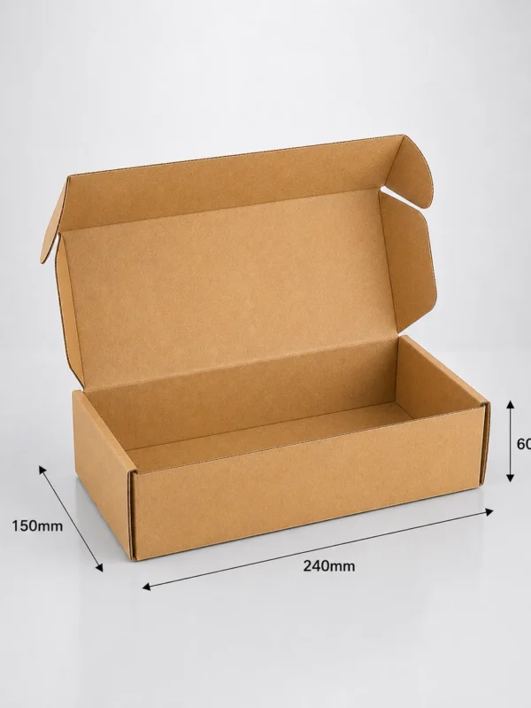 240x150x60mm die cutmailing box