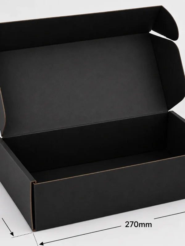270x200x95mm black mailing box