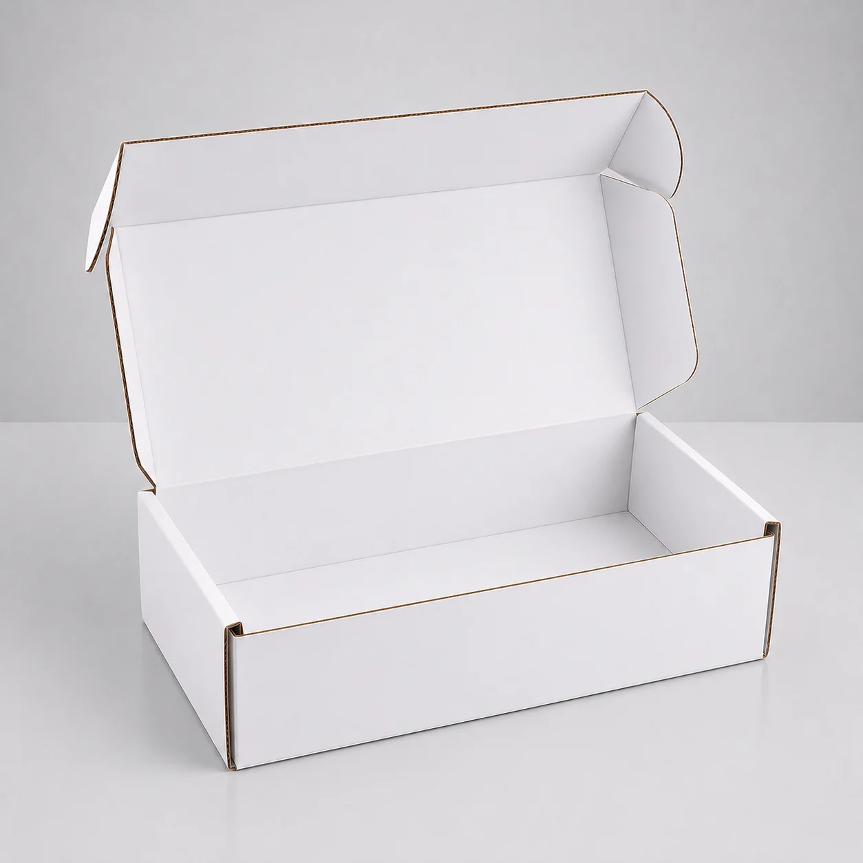 270x200x95mm white die-cut mailing box