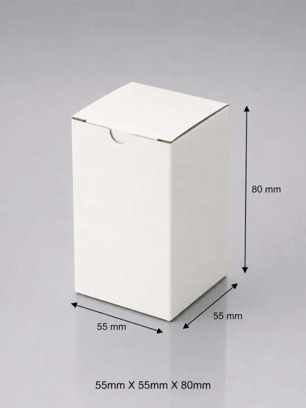 55mmX55mmX80mm White Candle Box